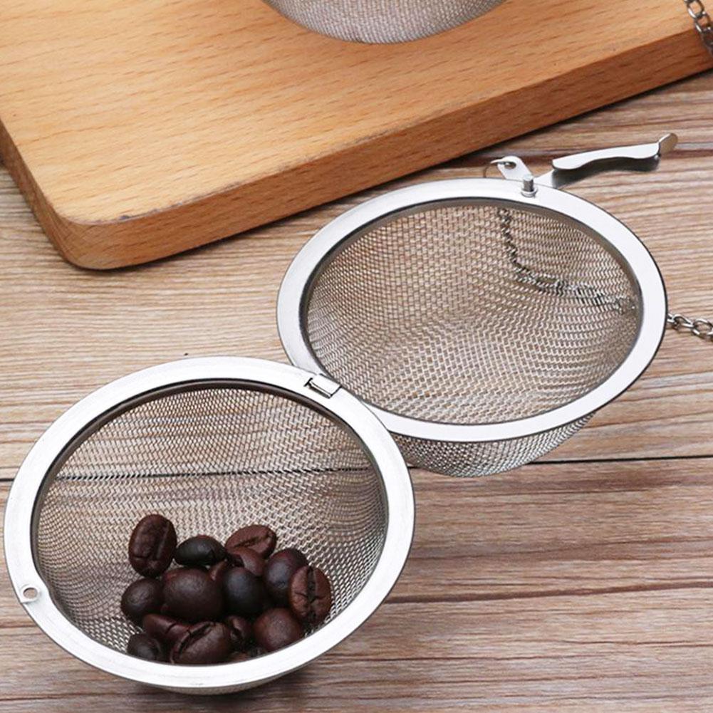 Stainless Steel Tea Infuser Sphere Locking Spice Tea Ball Strainer Mesh Infuser Tea Filter Cooking Tea Tools Kitchen Items