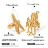 Stainless Steel Geometric Drop Earrings Fashion Bow Earrings Fashion Gold Plating Earrings  Ears