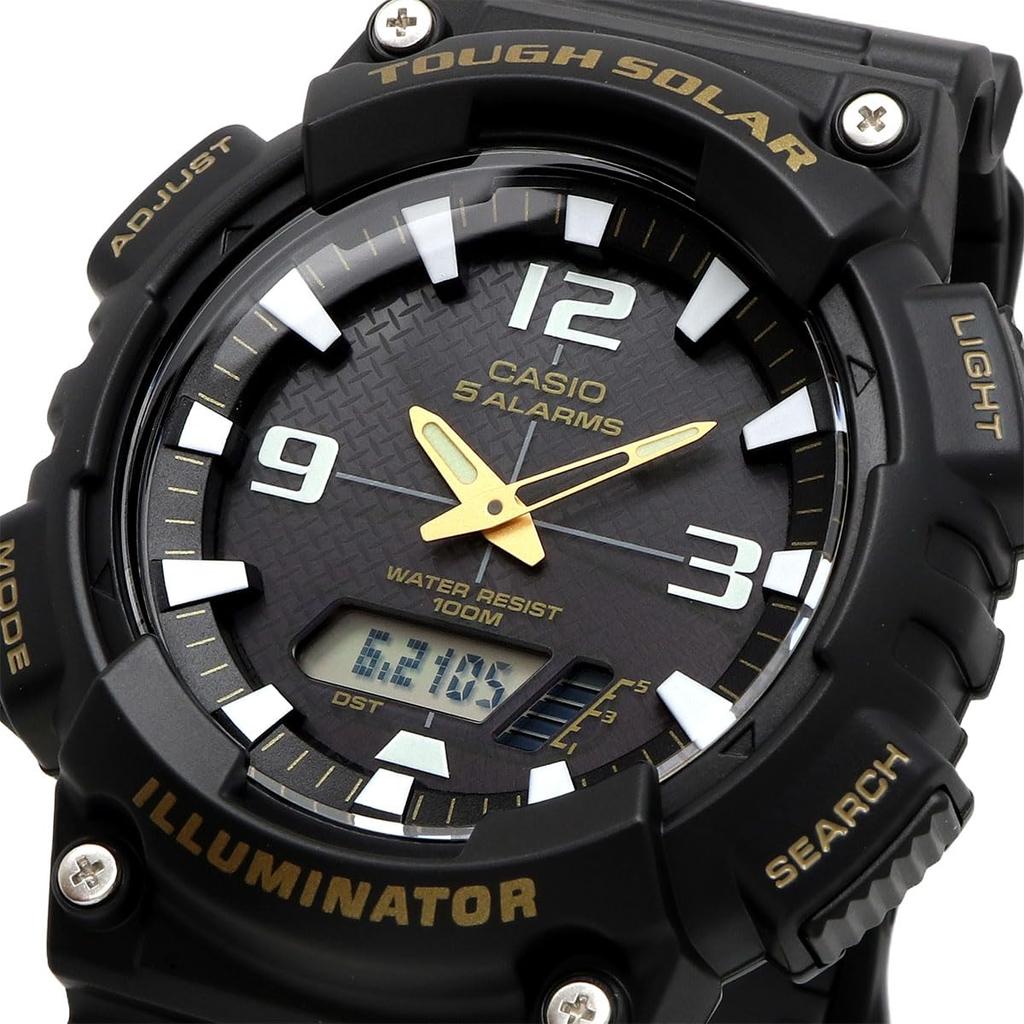 CASIO Tough Solar Quartz Watch Black Overseas Model [Casio] Analog-Digital AQ-S810W-1BV Men's [Used]