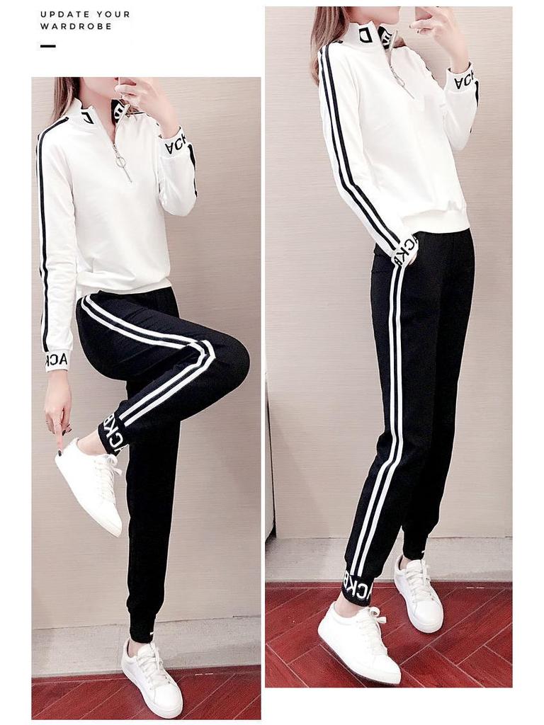 Women's Trendy Hoodie Running Set - Autumn/Winter 2025 Fashionable Two-Piece