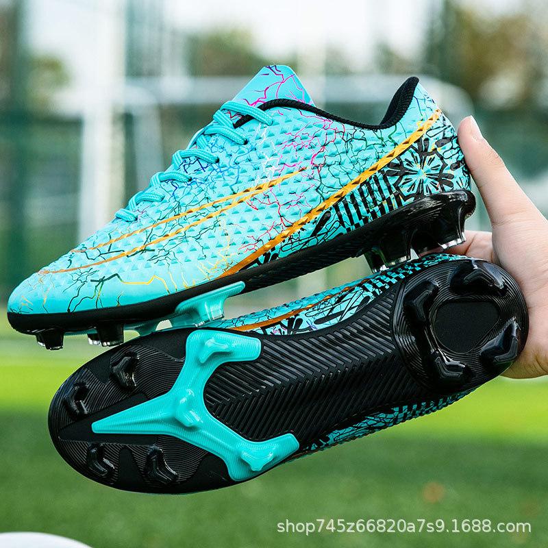 

2025 professional football shoes men s long nails TF broken nails youth grass game training sports shoes autumn non-slip 46