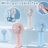 Přenosný ruční ventilátor s USB nabíjením Letní mini ventilátor Venkovní chladicí ventilátor 3 rychlosti Stolní ventilátor s držákem na telefon pro kancelářskou studovnu