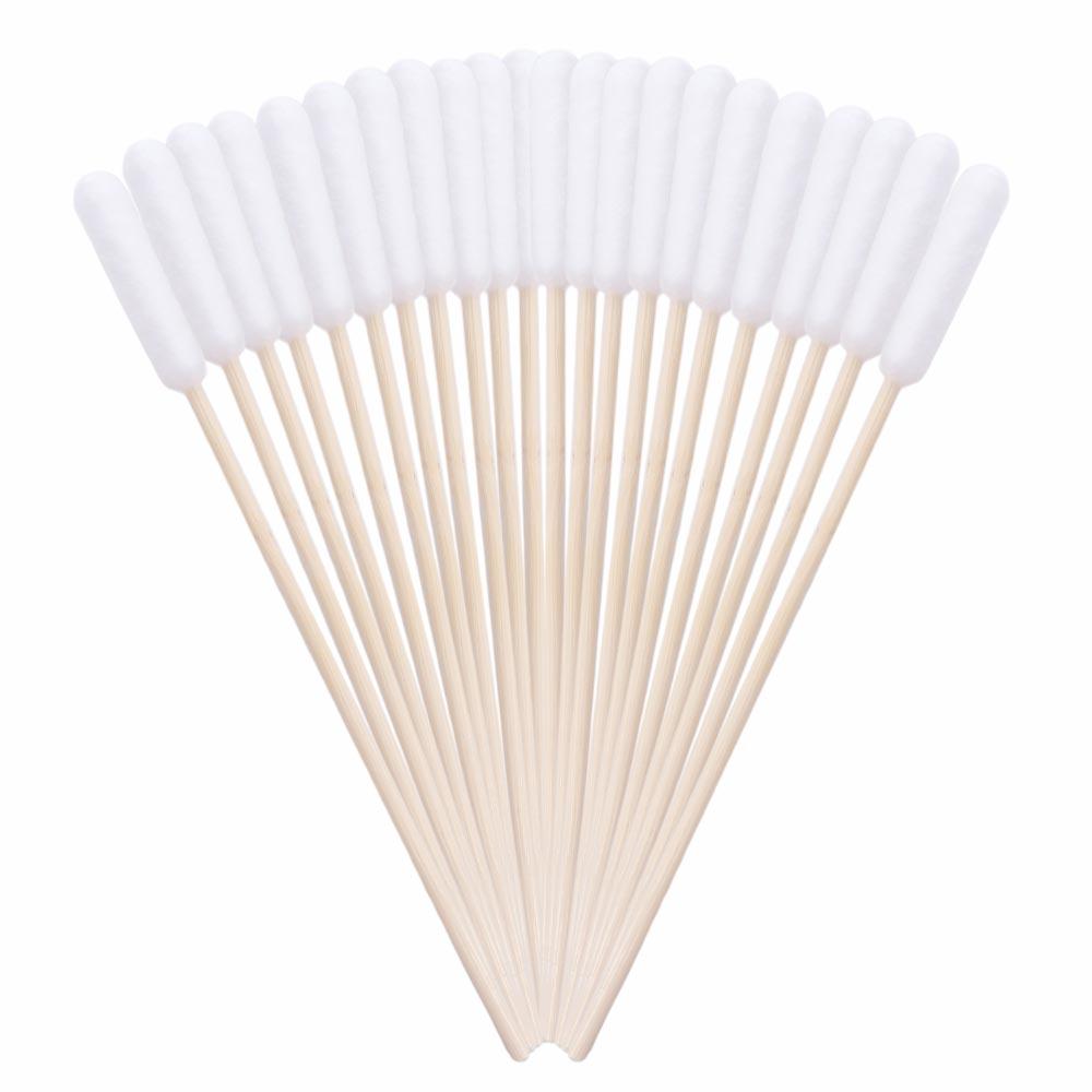 50pcs 15cm Pet Cotton Swabs Disposable Single-head Dog Wash Ear Stick Dirt Removal Cotton Swabs Dog Cotton Buds for Cats Puppy