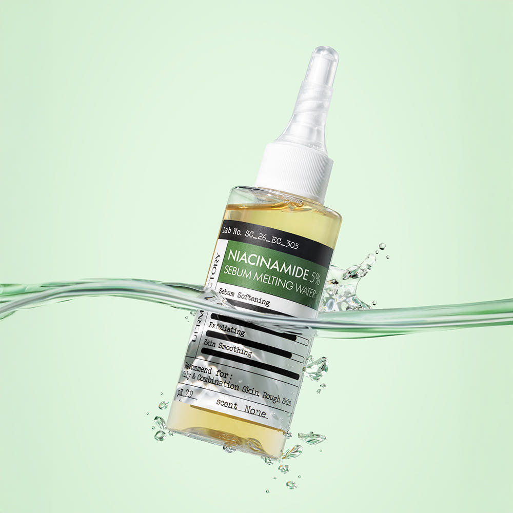 Derma Factory Niacinamide 5% Sebum Melting Water, Vegan Certified, 80ml, 2-Pack Set