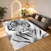 White Tiger Living Room Nonslip Area Rug Soft Carpet For Bedroom Game Playroom Sofa Office Home Decor Doormat Christmas Gift C926553