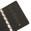System Notebook Plotter Mini 5 Size Pueblo Ring Diameter 11mm Leather Binder 7 [Black]