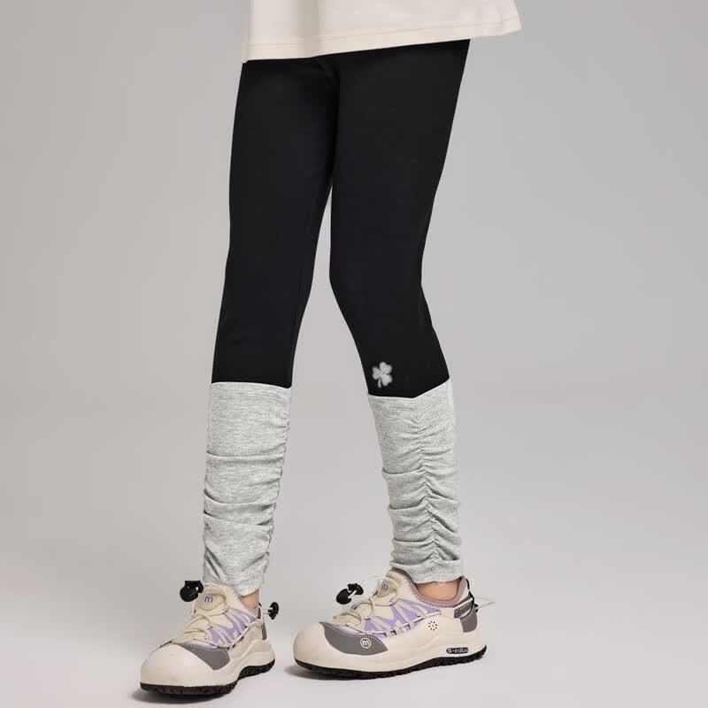 Girls' Elastic Stacked Sock Leggings