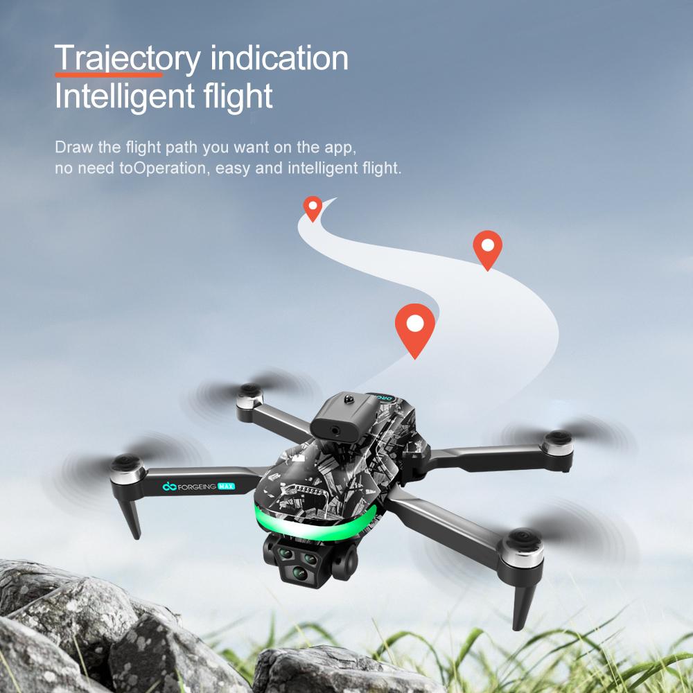Novo LYZRC UAV V182 Brushless ESC Dual Camera Quadcopter Brushless Aerial Photography Obstacle Avoidance Controle Remoto Brinquedo Posicionamento de Fluxo Óptico