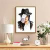 Michael Jackson Retro Dance Tribute 5D Round Diamond Painting Kit Diamond Embroidery Painting Rhinestones Mosaic Frameless Handwork Decoration Arts