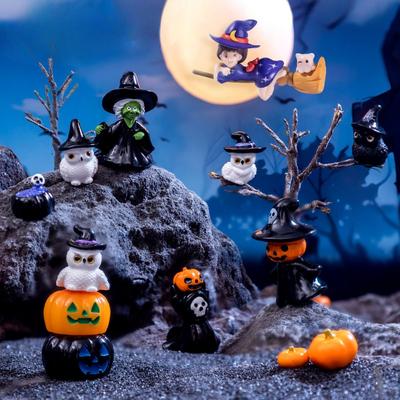 Micro-landscape Halloween Witch Ghost Pumpkin Decorative Accessories Mini Ornaments