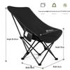 ZISIZ Outdoor Portable 3-Gear Adjustable Folding Camping Chair