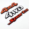 3D Aluminium Chrome Car Rear Trunk Badge Sticker 4X4 4WD Sports Emblem Logo For Grand Cherokee Wrangler Accessories
