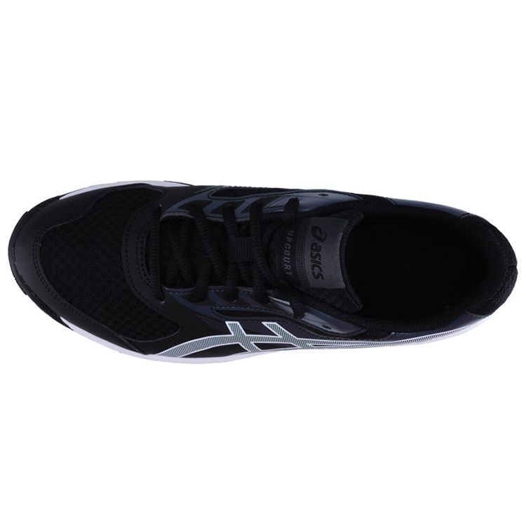 Asics Upcourt 2 Black Dark Grey Men Sneakers White B705Y-9001