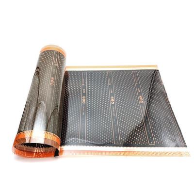 220 V PTC-Heizfolie, selbstregulierendes elektrisches Infrarot-Fußbodenheizungssystem, 50 cm Breite, Graphen-Heizmatte, 220 W/m²