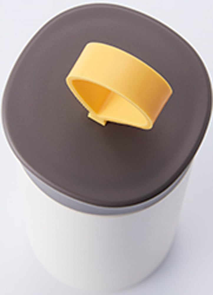 Reach Will Thermos 62mm W x 62mm D x 195mm 300ml Insulates Hot Cold Lightweight Vacuum Silicone ellipS Design RSF-30WH, approx. H, Capacity, & Water,