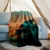 Surf Theme Printed Blanket - Perfect for Couch, Bed, Travel & Outdoor Use | Machine Washable, Cozy & Durable.