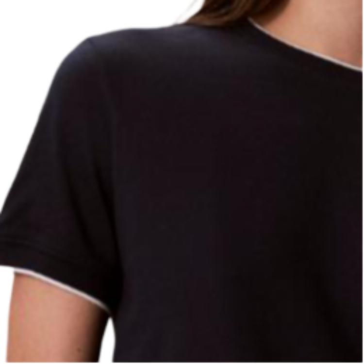 Calvin Klein Color Block Round Neck Short Sleeve Pullover T-Shirt Women tops 47G211GCEF