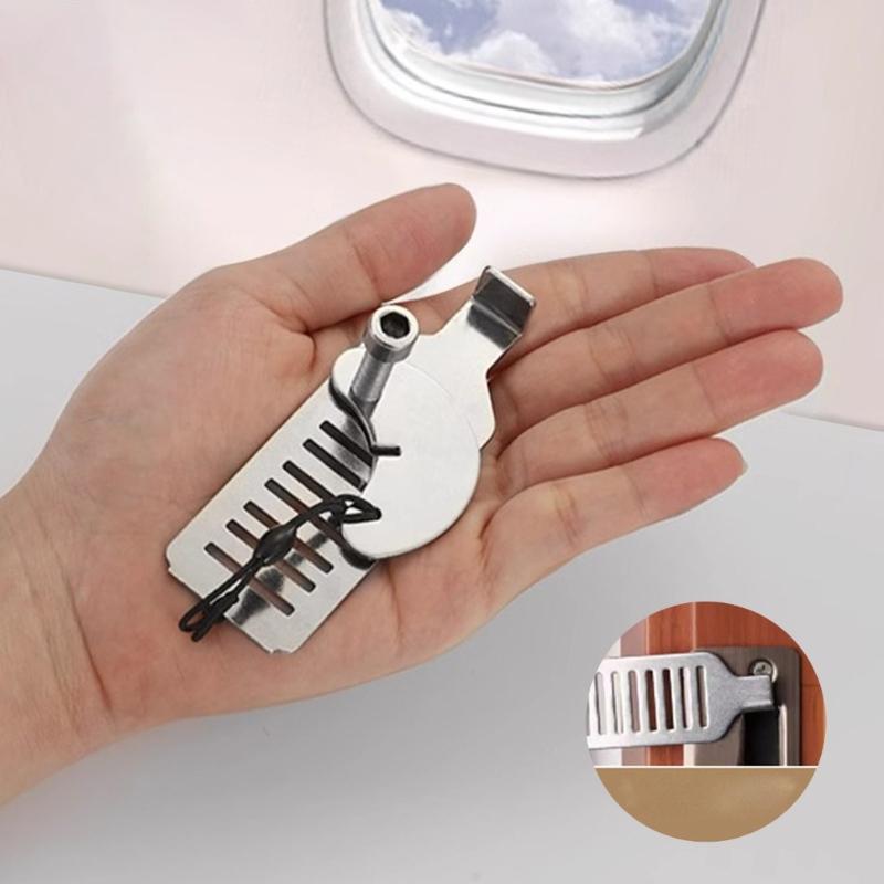 Upgrades Steel Portable Door Stoppers Easy To Install Door Holder Safety Door Jammers for Homes Office & Travel Safety