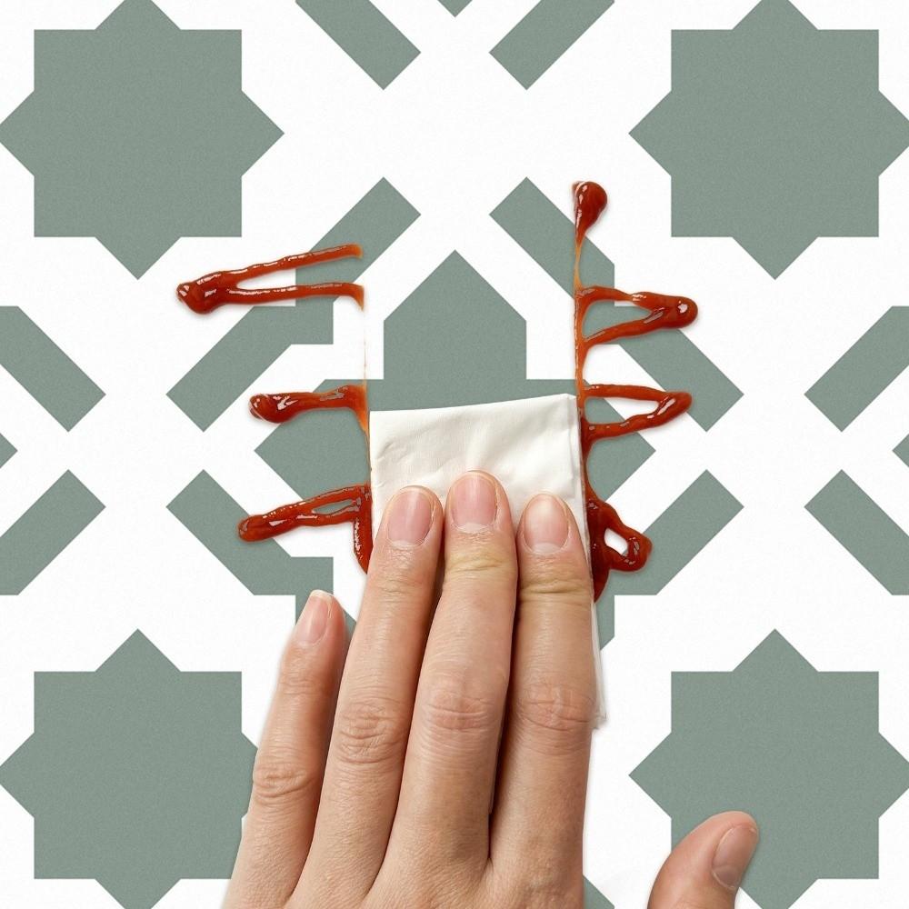 6pcs Waterproof Self Adhesive Floor Tile 30x30cm Peel & Stick Vinyl Stickers Bathroom Kitchen