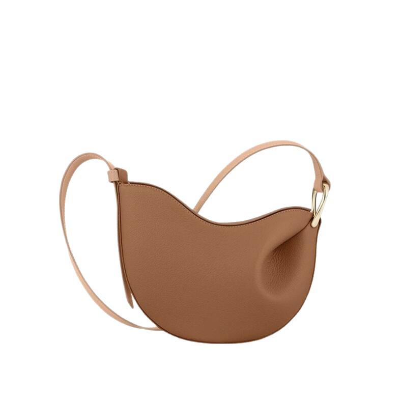 Tonca Genuine Leather Saddle Bag: Crossbody Underarm Design for Women