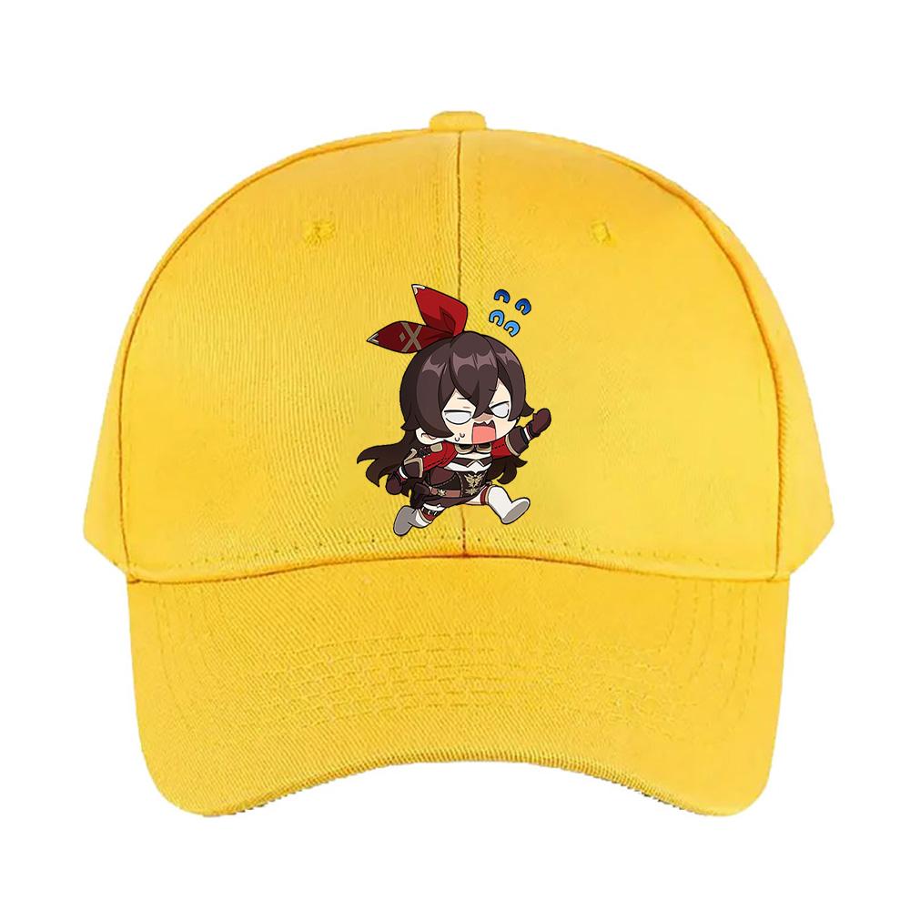 Genshin Impact Amber Cap Summer Woman Man Adult Casual Fashion Casual Adjustable Hiking Fishing Hat Sun Hat