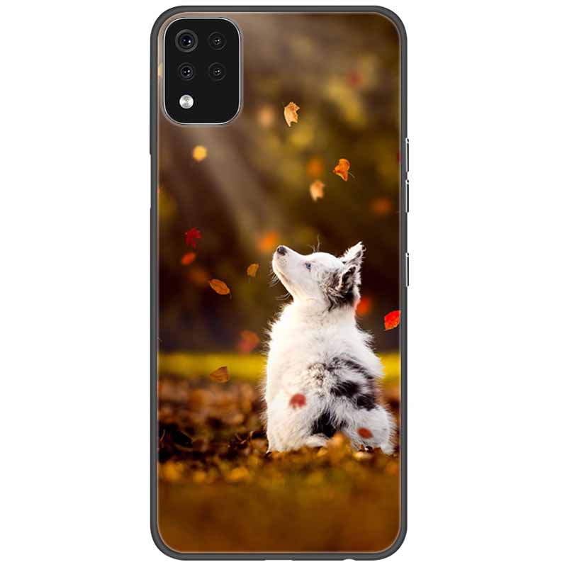 Phone Case For LG K42 K52 K62 Q52 Case Soft Painted Wolf Silicone Black Covers For LG K62 Cases K 42 Shockproof Funda for LGK52