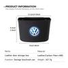 WET1 Leather Car Door Storage Box Phone Pocket Hanging Organizer For Volkswagen VW Scirocco Passat Polo B5 B6 B7 CC Tiguan Sharan