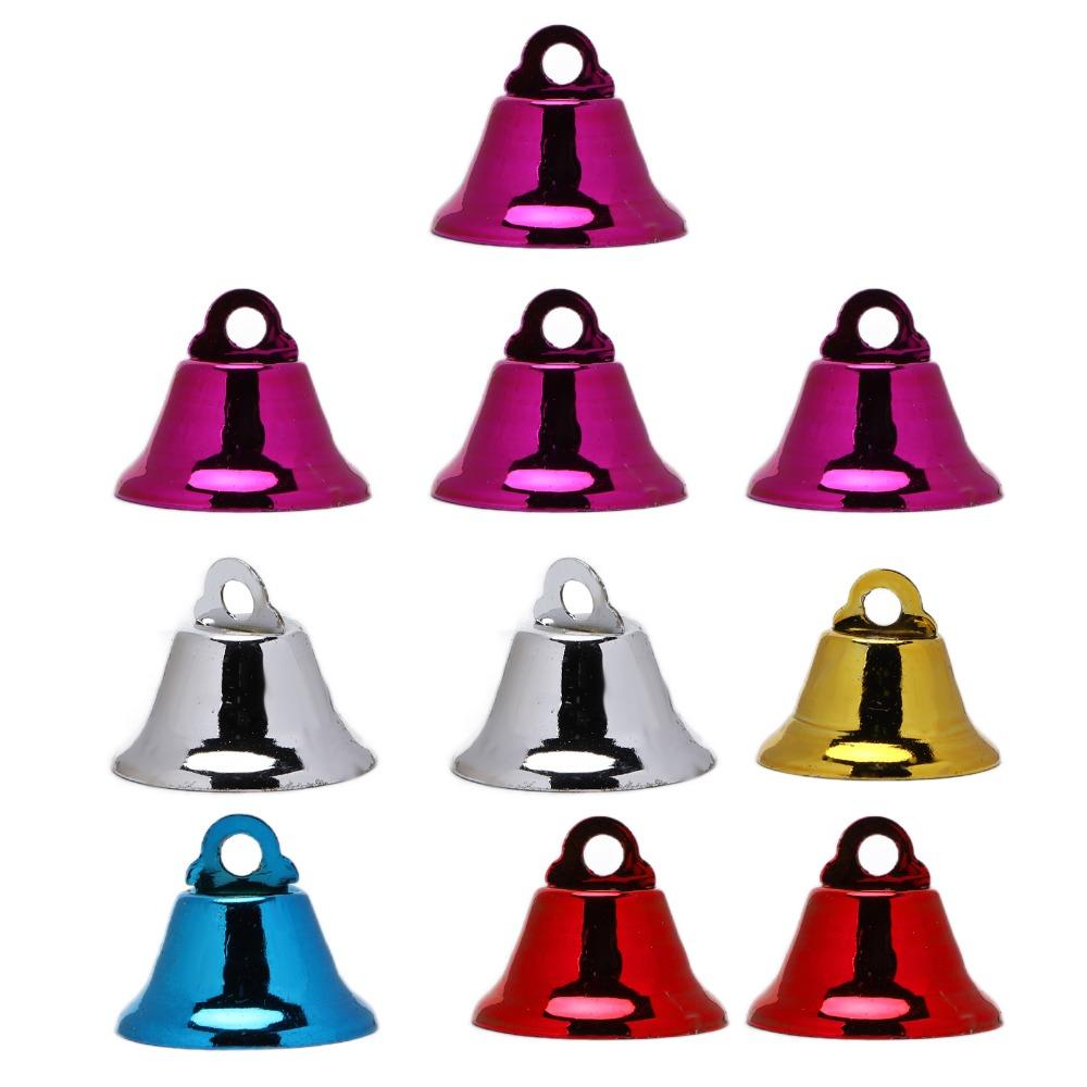 20pcs Iron Material Bird Bells 2.1CM Size Craft Bells Colourful Chew Toy Bells For Parrots