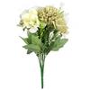 Bouquet of Artificial Flowers with Garlic - Mix of 7 Species, 32cm, Green