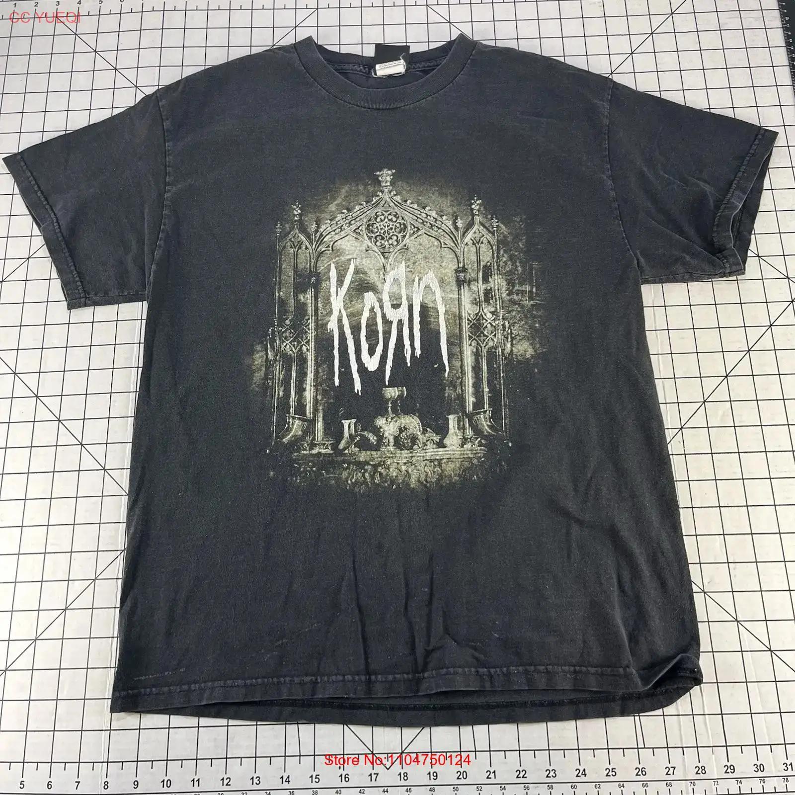 

Vintage 2003 Y2K Korn Take A Look In The Mirror Album Band T Shirt Size Men s L M vintage Washed Stretched Comfortable Casual S разноцветный