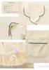 SUIMIN CARE Women's Soft-Twist Gauze Knit Shirt Pajamas, Made in Japan, Long Sleeve, 100% Cotton, Spring/Autumn (L, Ivory (Solid))