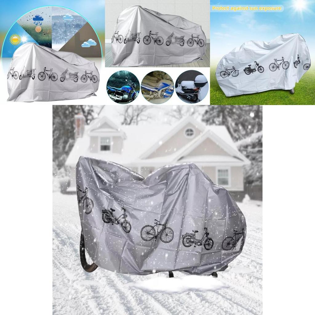 Durable Grey Mountain Bike Cover For Ultimate Sun Shielding And Rain Defense