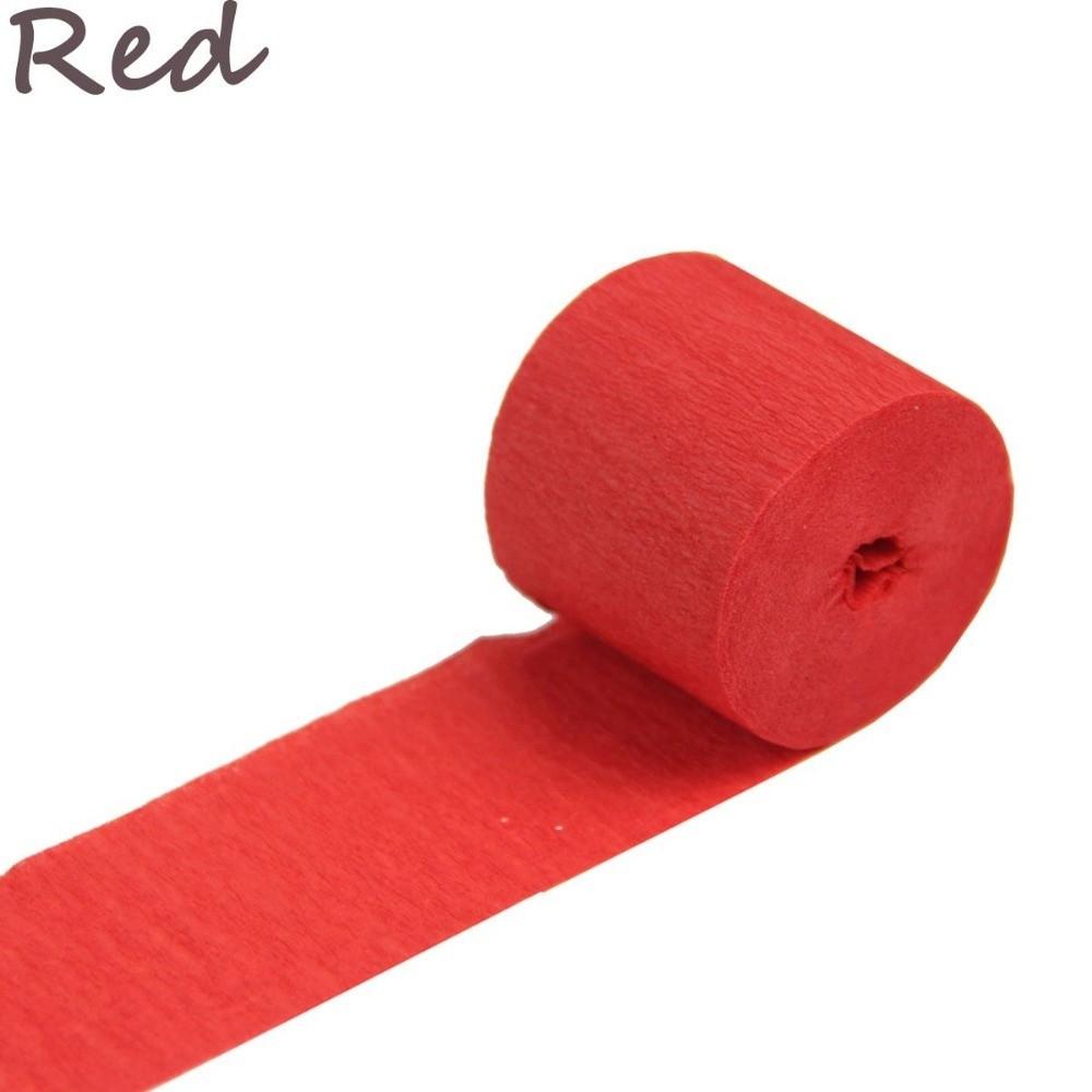 Handmade Children Birthday Party Decoration Crinkled Papers Crepe Paper Streamer Roll Craft