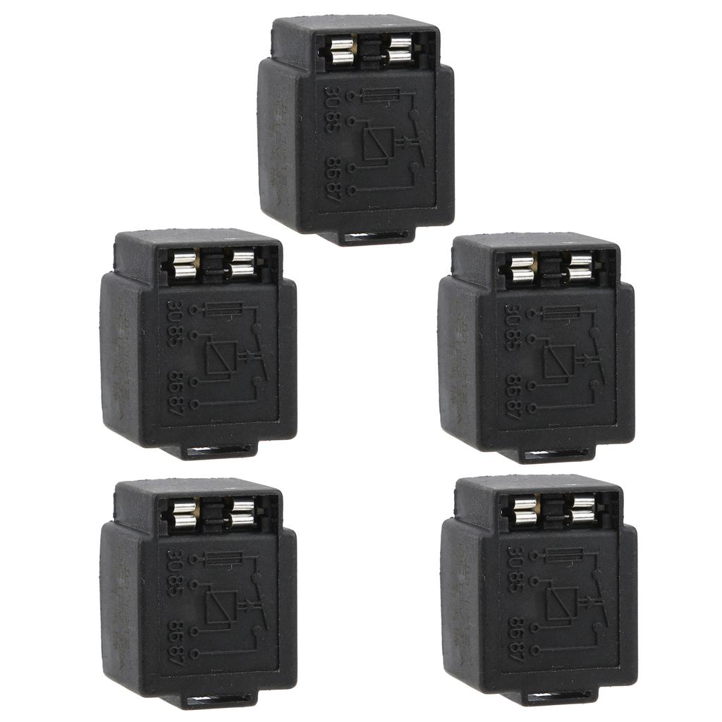 5pcs Car Flasher Relay 4Pins 12V 30A Vehicle Shockproof Waterproof Light Controlling JD1912