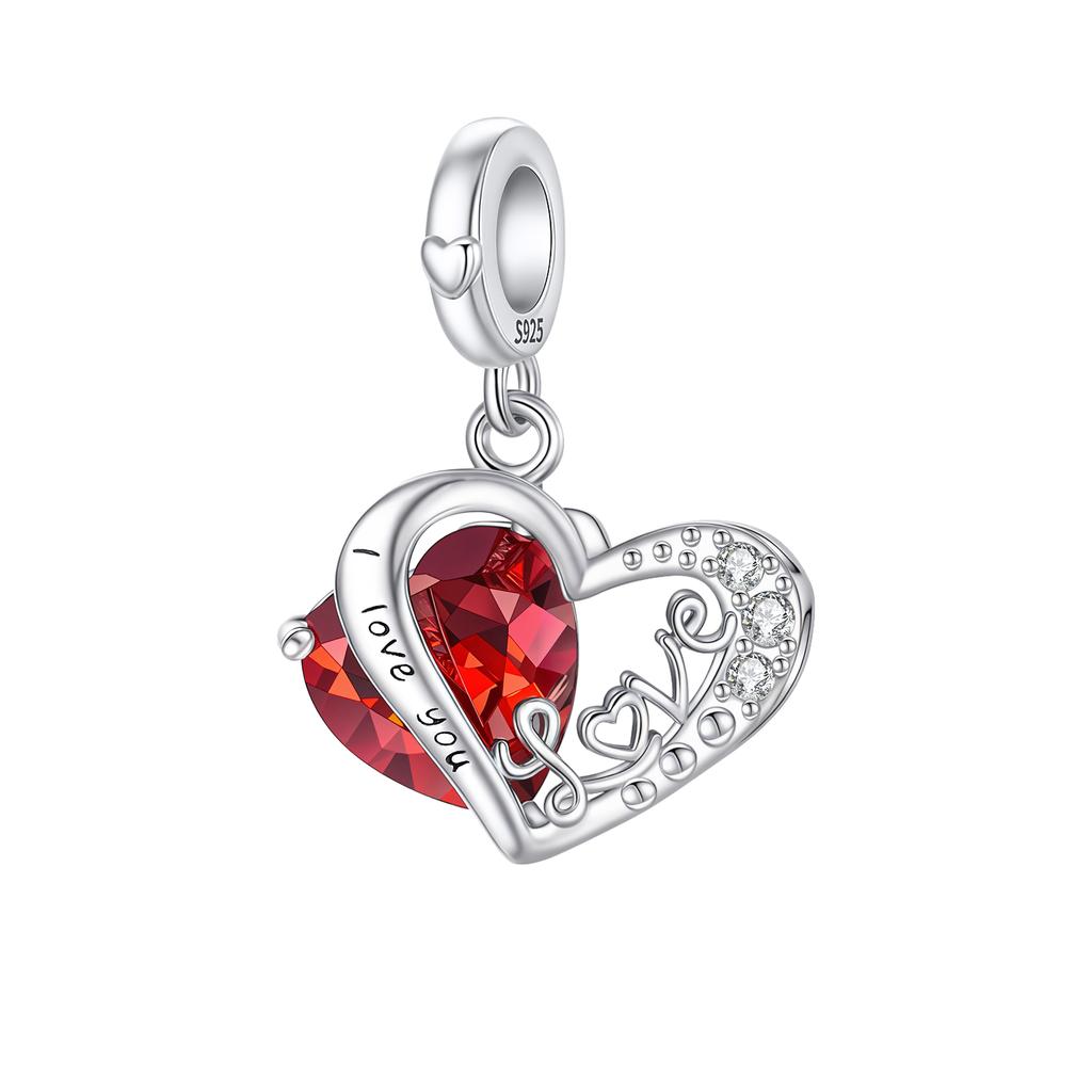 New 925 Silver Mother's Day Themed Love Family Crown Pendant Beads fit Original Bracelets Necklaces DIY Jewelry Gifts