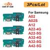 3 Pezzi Scheda Porta di Ricarica USB Cavo Flessibile Per Samsung A02 A02s A12 A22 A32 4G A42 5G Scheda Caricatore Flessibile A125 A225 A325 A326 A426