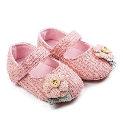 Baby Girl Breathable Flower Design Anti-Slip Casual Sneakers Toddler Soft Soled Walking Shoes