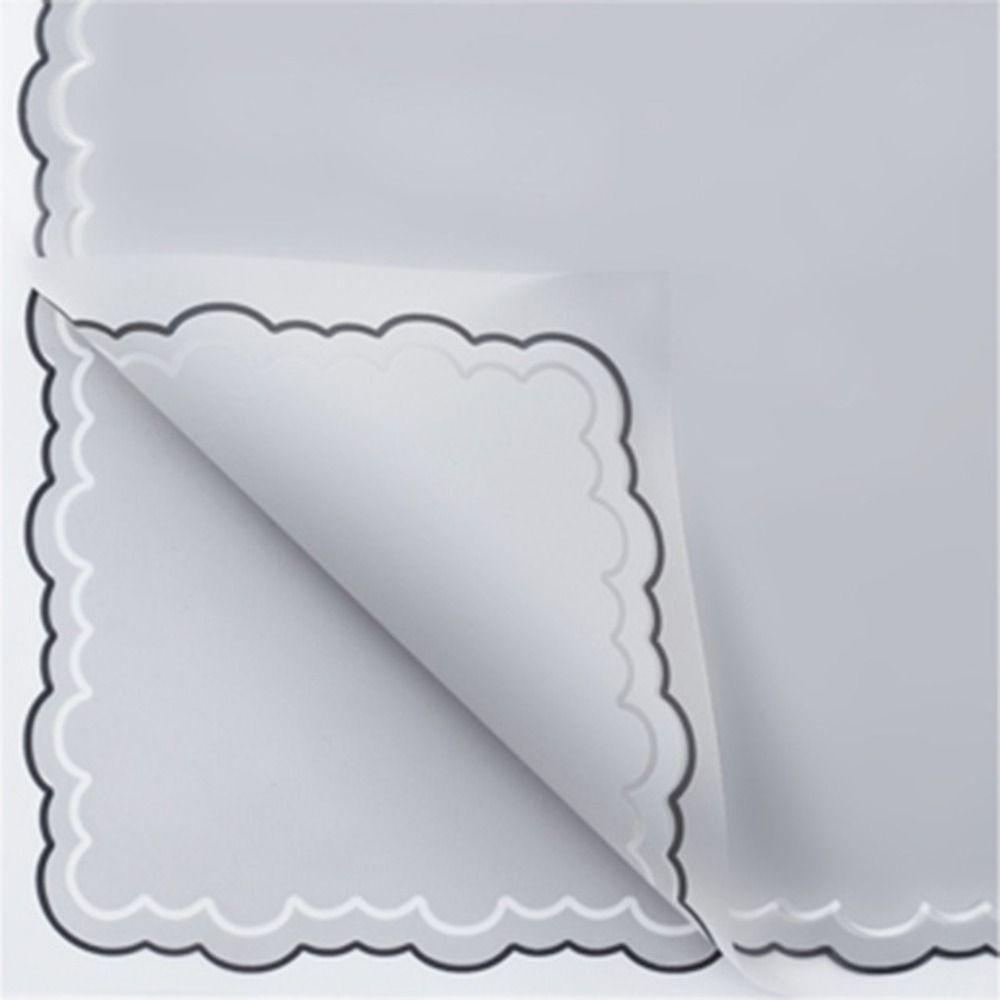 

20 шт. Прозрачная упаковочная бумага для цветов, кружевная пленка, обернутая в бумагу, цветы, аксессуары для флористов серый