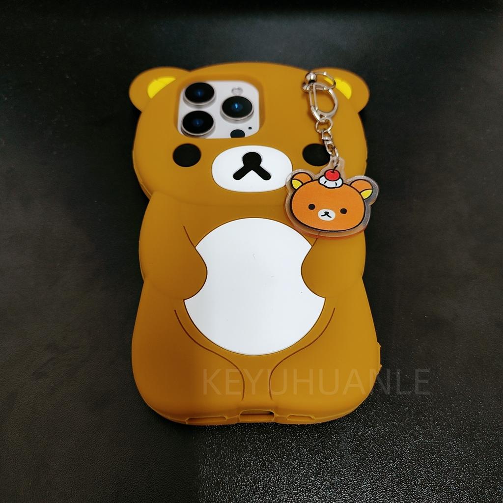 Pentru Samsung Galaxy S25 Ultra S24 S23 Plus S24 Ultra S25Ultra Breloc Drăguț Rilakkuma Husa Silicon Moale