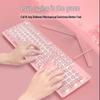 Qianxingzhe 912 Pink Steampunk Kabelgebundene Mechanische Tastatur mit Punk-Tastenkappen