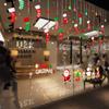 Weihnachten Weihnachtsstrumpfhalter, Abnehmbarer Wandaufkleber für Glasfenster