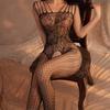 Erotic Sex Outfit Sexy Fishnet Lingerie Crotchless Bodysuits Transparent Bodystocking Women Bold Body Suit Open Crotch Pantyhose