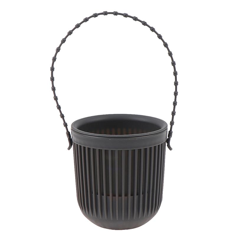 Double-Layer Hanging Plant Holder Lazy Water Plastic Basket Wall Flower Pot