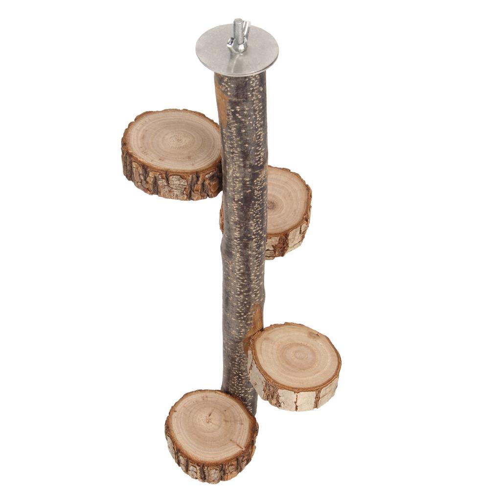 Parrot Hanging Platform Stand Toy Log Safety Durable Bird Platform Stand Toy for Entertainment