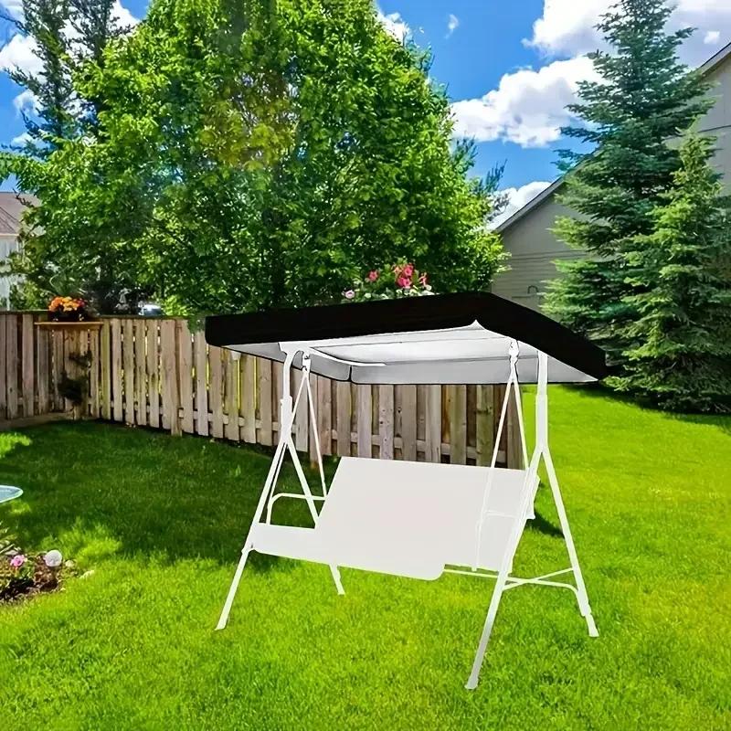Garden Swing Canopy Replacement Top Cover Tarp Waterproof Sun Protection for Outdoor UV Protection Waterproof Awning Sunshade