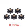 M4 M5 M6 M8 Plastic Wing Nuts Brass Core Easy Grips Set Anti Slip Hands Tighten Fastener DIY Equipment Repair Hardware Tool Kit