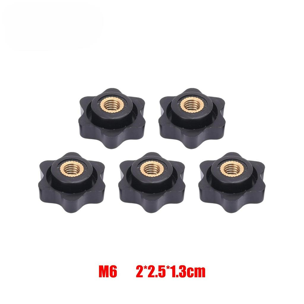 M4 M5 M6 M8 Plastic Wing Nuts Brass Core Easy Grips Set Anti Slip Hands Tighten Fastener DIY Equipment Repair Hardware Tool Kit