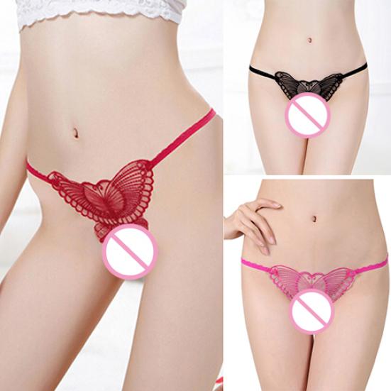 Dam Sexiga fjärilstrosor G-string V-string Trosor Trosor Underkläder Underkläder