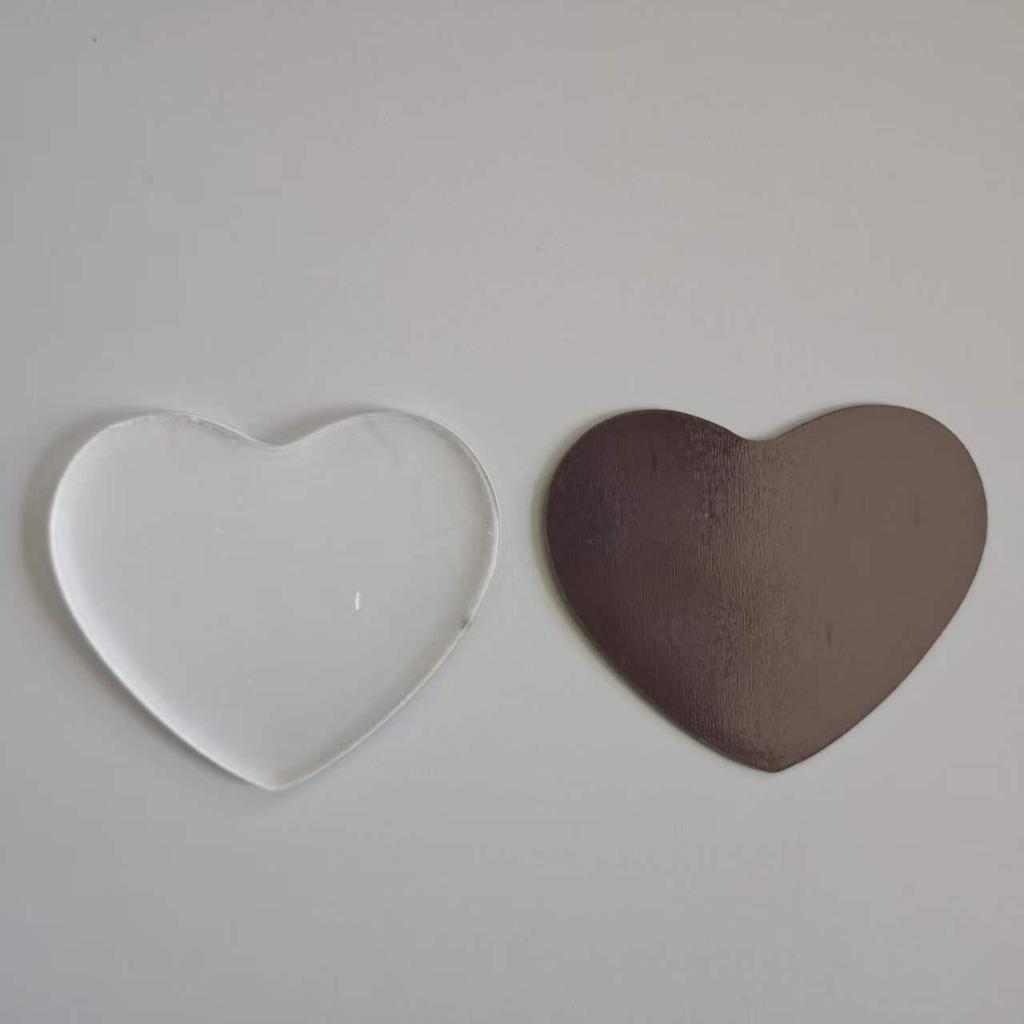 Acrylic DIY Refrigerator Magnet Set with Transparent Magnetic Pieces and Adhesive Backing