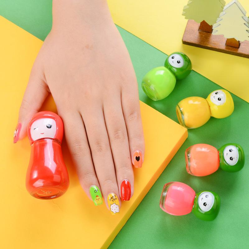 Nail Polish Full Set of Nail Polish No Bake Fast Drying Long Lasting Fall and Winter Parent-child Peelable Water-based Nail Polish Set
